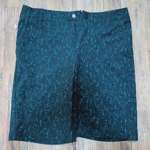 All in Motion Boys Black and Green Graphic Print Chino Shorts